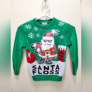 FLOSSING SANTA UGLY SWEATER!